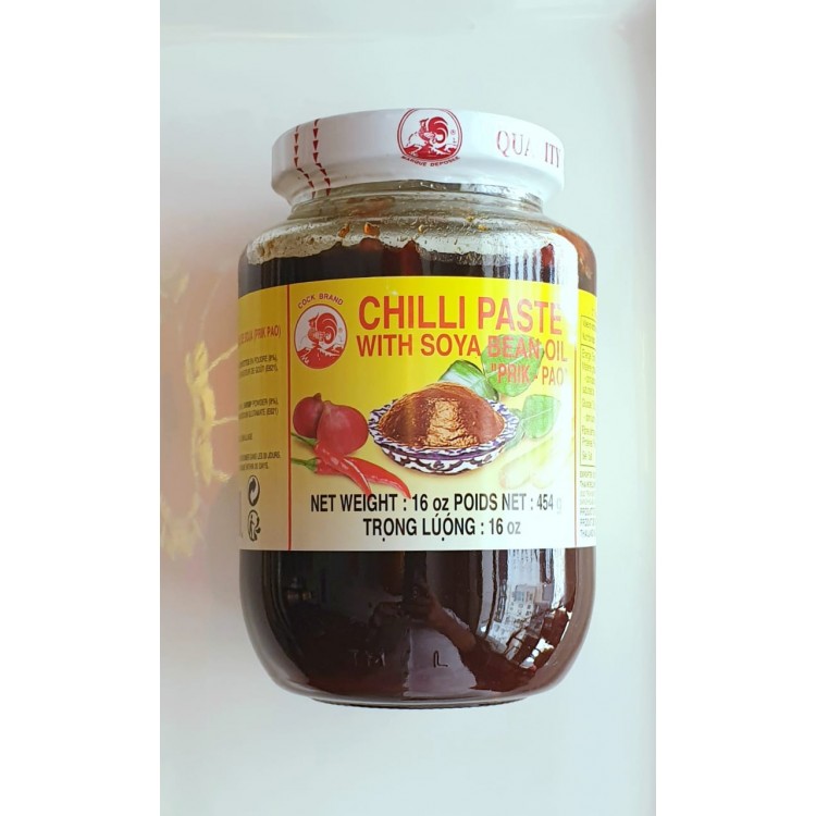 Sauce Chili Paste Prik Pao COCK 454g